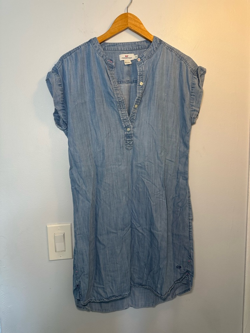 Vineyard Vines Light Blue Denim Shirt Dress